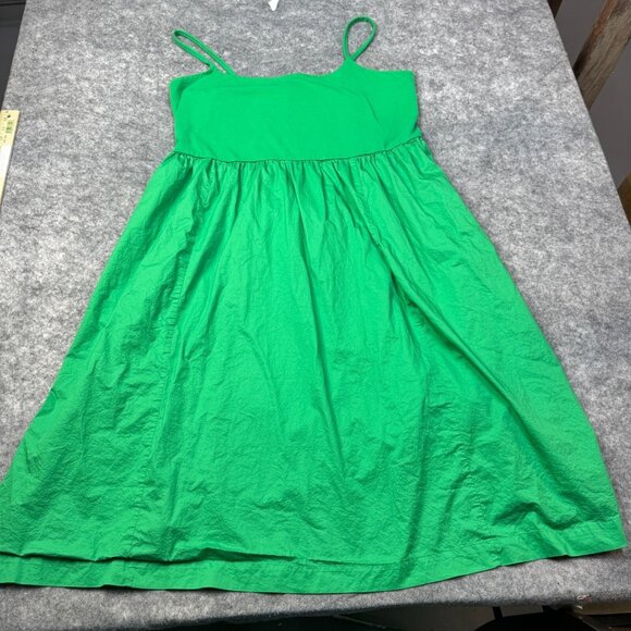 Old Navy Dress Womens Plus 3X Green Midi Sundress Spaghetti Strap A Line Casual - Picture 1 of 8